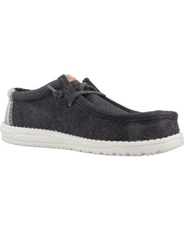 HEY DUDE INFORMALES HOMBRE MODELO WALLY JUTE COLOR NEGRO BLGRGR