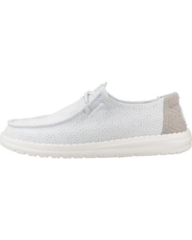 Nauticos pour Femme HEY DUDE ZAPATOS CASUAL MUJER MODELO WENDY EYELET LACE COLOR AZUL ANC ANCTBLU