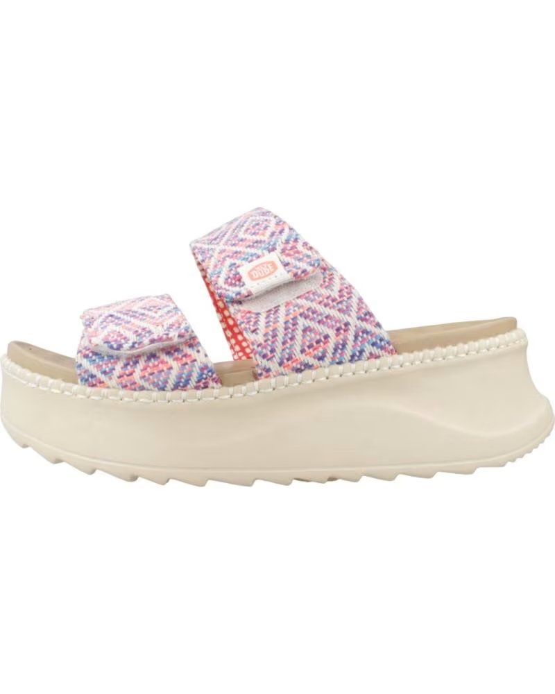 HEY DUDE SANDALIAS DE PLATAFORMA 43210-4UZ EN ROSA PARA MUJER MULTICOLOR