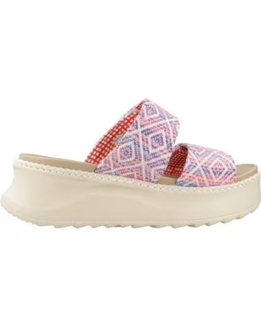 HEY DUDE SANDALIAS DE PLATAFORMA 43210-4UZ EN ROSA PARA MUJER MULTICOLOR