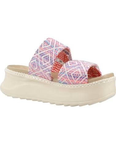 HEY DUDE SANDALIAS DE PLATAFORMA 43210-4UZ EN ROSA PARA MUJER MULTICOLOR