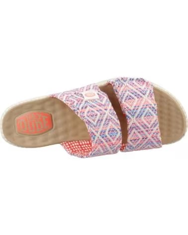 HEY DUDE SANDALIAS DE PLATAFORMA 43210-4UZ EN ROSA PARA MUJER MULTICOLOR