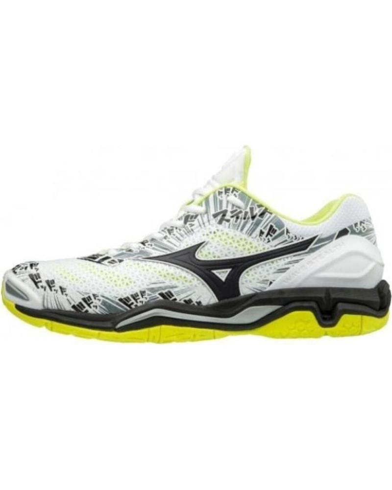 Esportes  de Homem MIZUNO WAVE STEALTH 5 EDICION LIMITADA BLANCO