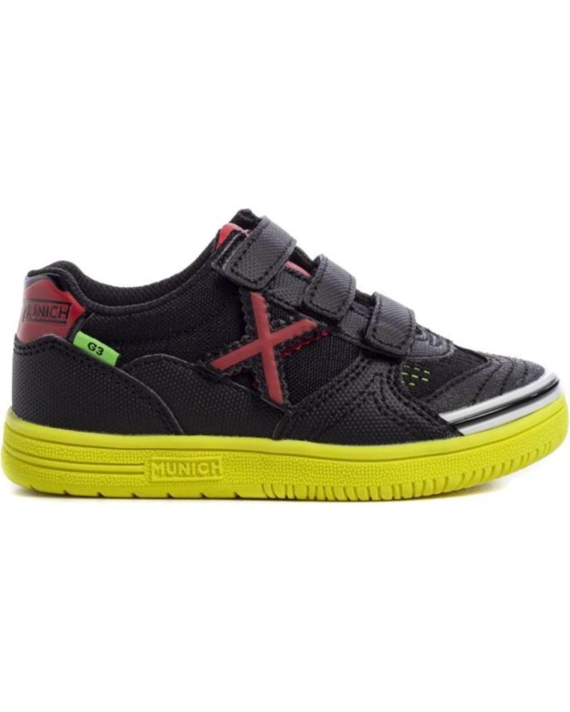 Deportivas de Niña y Niño MUNICH G-3 ZAPATILLAS JUNIOR NEGRO