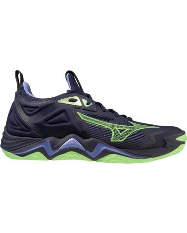 Deportivas de Hombre y Mujer MIZUNO ZAPATILLAS WAVE MOMENTUM 3 BALONMANO-VOLEY NEGRO