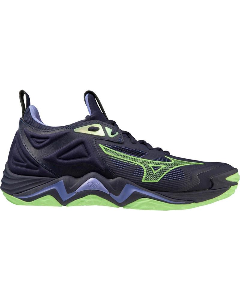 Deportivas de Hombre y Mujer MIZUNO ZAPATILLAS WAVE MOMENTUM 3 BALONMANO-VOLEY NEGRO