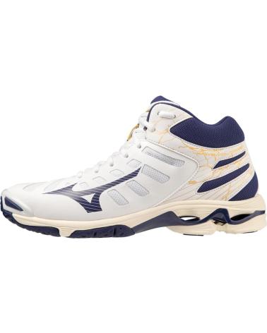 Deportivas de Hombre y Niña y Niño MIZUNO ZAPATILLAS BALONMANO- VOLEY WAVE VOLTAGE MID BLANCO