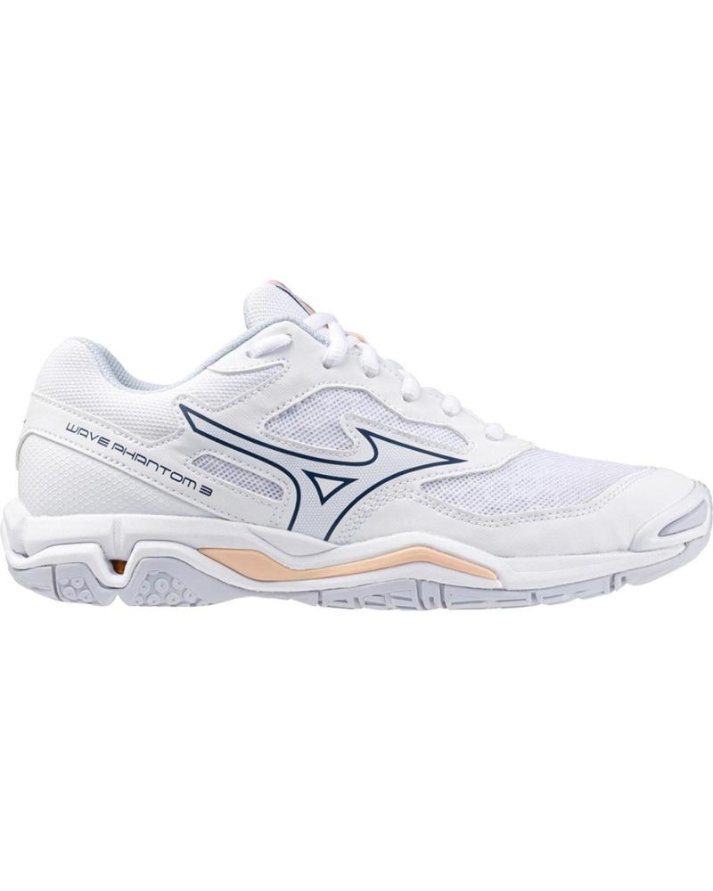 Woman and girl and boy Trainers MIZUNO ZAPATILLAS BALONMANO-VOLEY WAVE PHANTOM 3 BLANCO