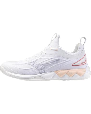 Sportif pour Femme et Fille et Garçon MIZUNO ZAPATILLAS BALONMANO-VOLEY WAVE LUMINOUS 3 UNISEX BLANCO