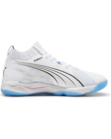 Man and Woman Trainers PUMA ZAPATILLAS BALONMANO ELIMINATE NITRO MID BLANCO