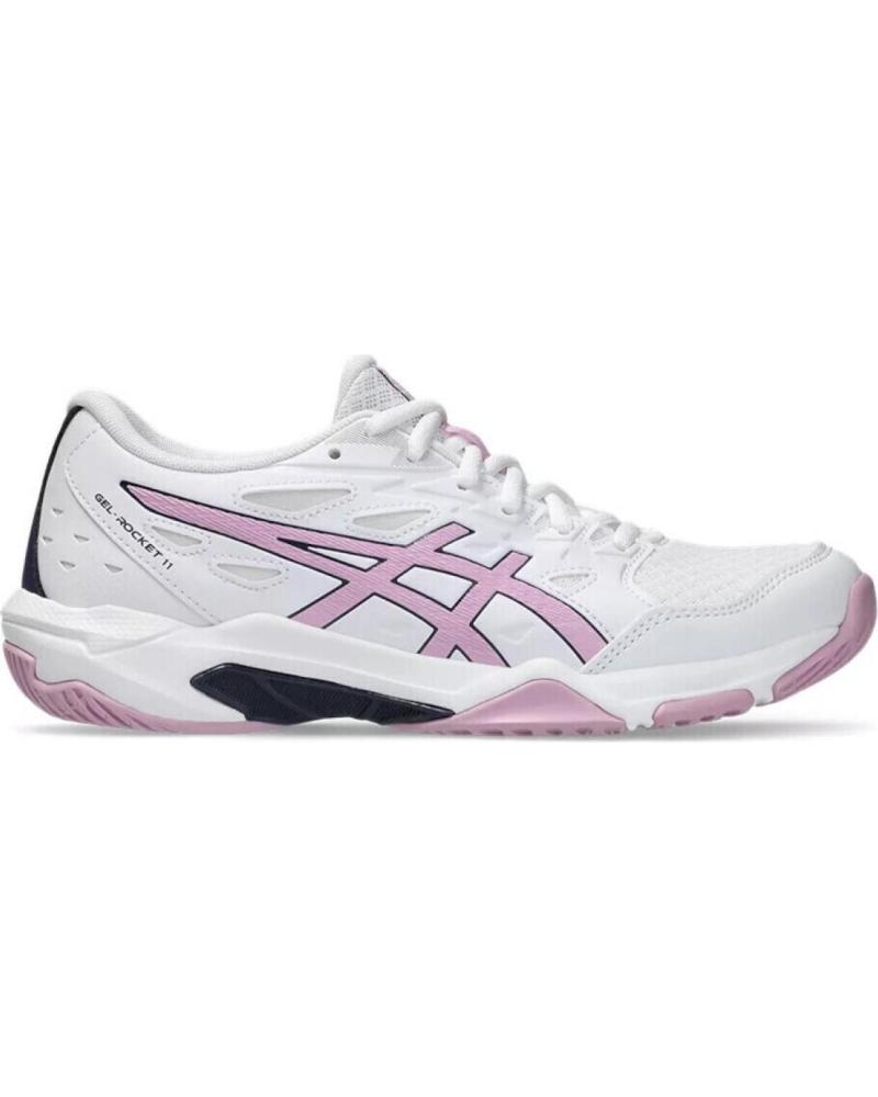 ASICS ZAPATILLAS BALONMANO-VOLEY MUJER GEL-ROCKET 11 100 BLANCO