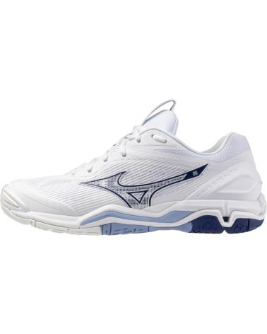 Deportivas de Hombre y Mujer MIZUNO ZAPATILLAS WAVE STEALTH 6 BALONMANO VOLEY BADMINTON BLANCO