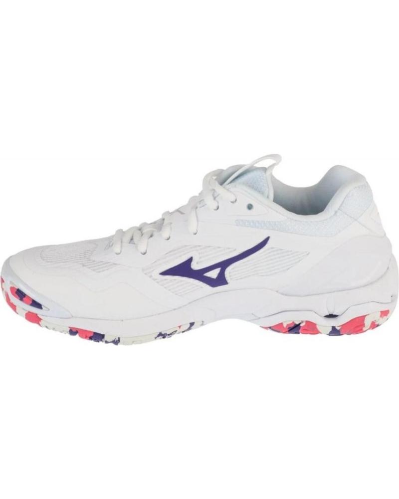 Man and Woman Trainers MIZUNO ZAPATILLAS WAVE STEALTH 6 BALONMANO-VOLEY-BADMINTON BLANCO
