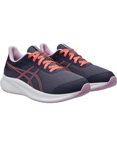 Deportivas de Mujer y Niño ASICS ZAPATILLAS PATRIOT 13 GS INDIGO FOT PAPAYA 1014A267-501 GRIS