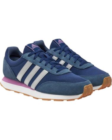 Trainers-De-Mujer-ADIDAS-ZAPATILLAS-RUN-60S-3-0-MARINO-PLATEADO-IE3809-CASUAL-MU-AZUL