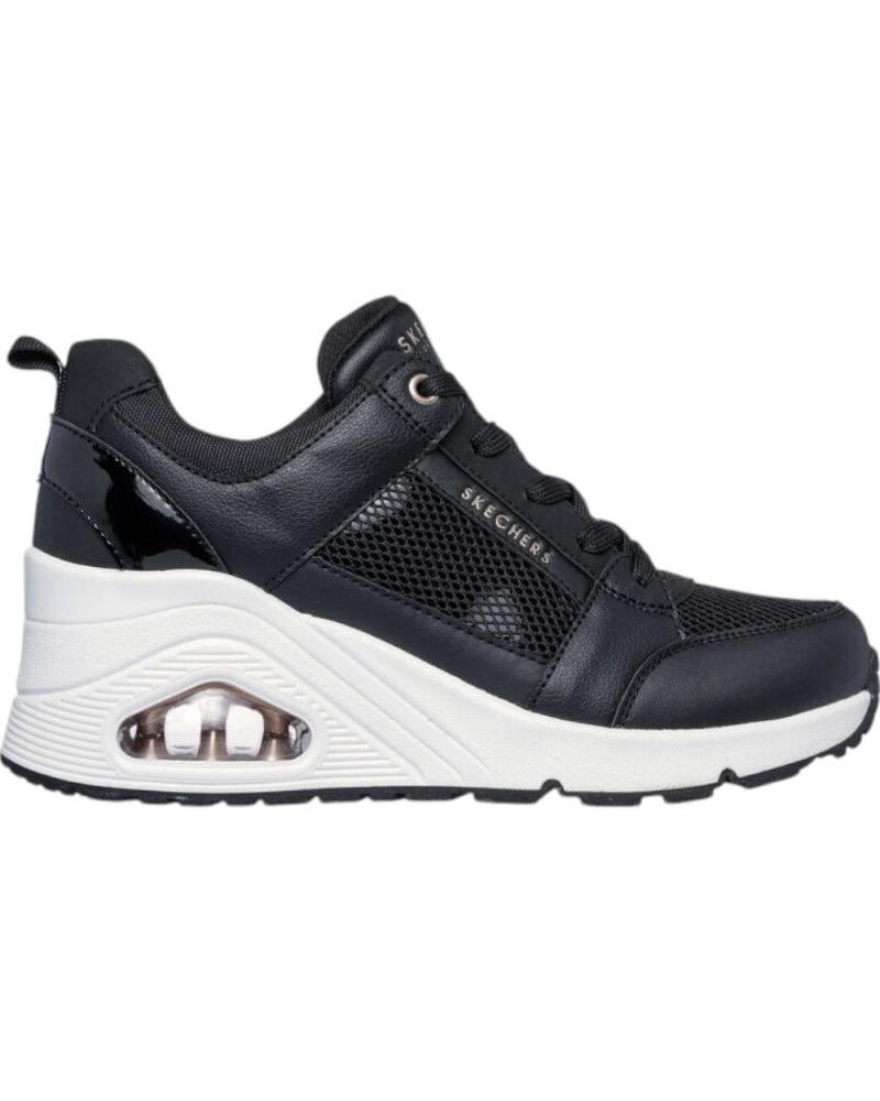 Sportif pour Femme SKECHERS ZAPATILLAS UNO WEDGE EVERYTHING NICE 177526-BLK CASUAL NEGRO