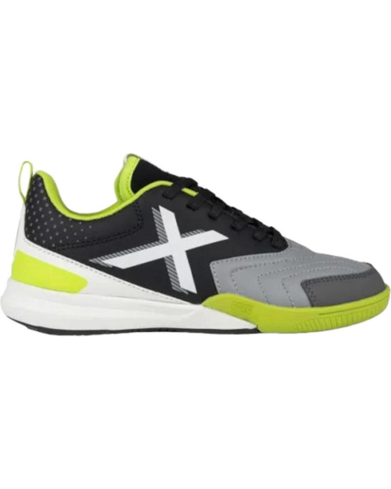 Man Trainers MUNICH ZAPATILLAS RONDITO 03 BLANCO GRIS VERDE 4089003 FUTBOL NEGRO