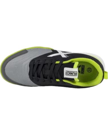 Man Trainers MUNICH ZAPATILLAS RONDITO 03 BLANCO GRIS VERDE 4089003 FUTBOL NEGRO