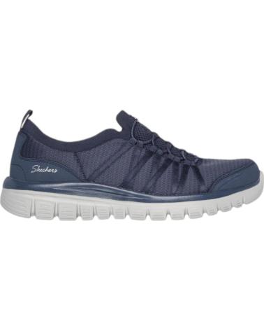 ZAPATILLAS SKECHERS GRACEFUL SOFT SOUL 100692-NVY AZUL MARINO AZUL