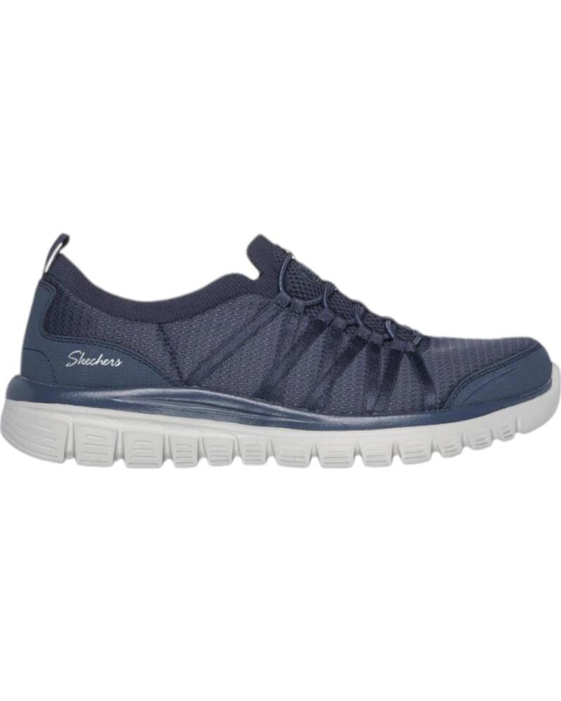 ZAPATILLAS SKECHERS GRACEFUL SOFT SOUL 100692-NVY AZUL MARINO AZUL