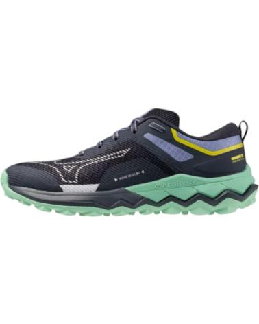 Deportivas de Mujer MIZUNO ZAPATILLAS WAVE IBUKI 4 AZUL ACEO VERDE J1GK2273-31 GRIS