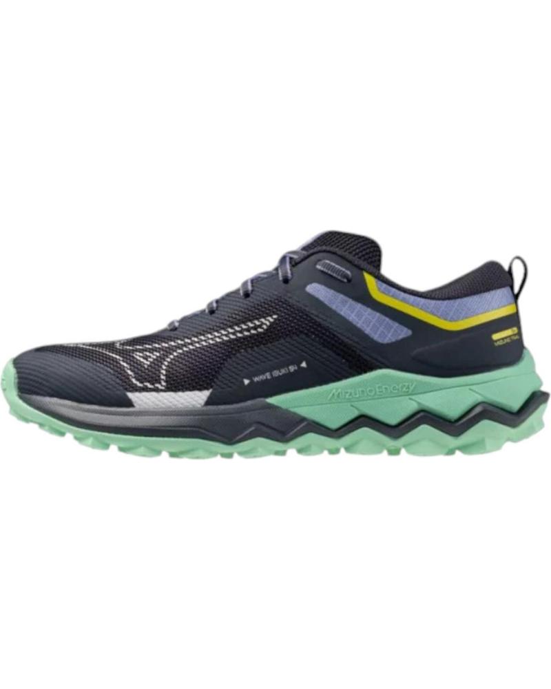 Deportivas de Mujer MIZUNO ZAPATILLAS WAVE IBUKI 4 AZUL ACEO VERDE J1GK2273-31 GRIS