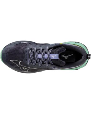 Deportivas de Mujer MIZUNO ZAPATILLAS WAVE IBUKI 4 AZUL ACEO VERDE J1GK2273-31 GRIS