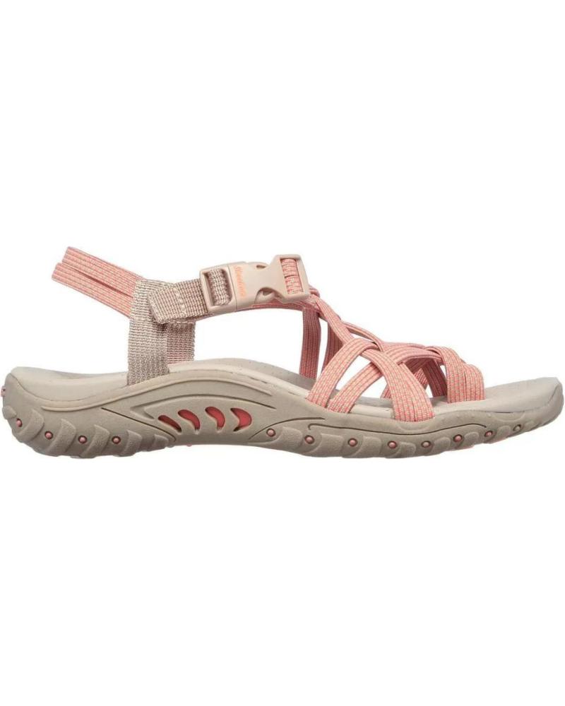 Sandálias de Mulher SKECHERS SANDALIAS REGGAE IRIE MON TAUPE CORAL SANDAL 163013-TPCL GRIS