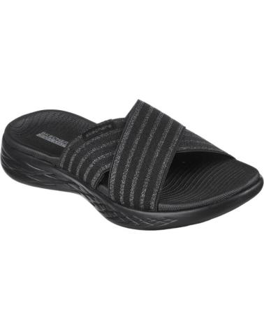 Infradito per Donna SKECHERS SANDALIAS CHANCLAS ON THE GO 600 STUNNING GRIS SANDAL NEGRO