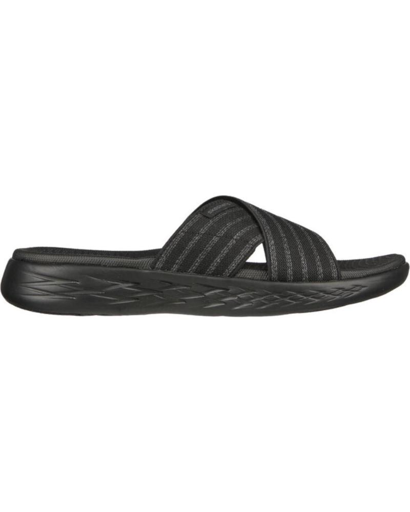 Infradito per Donna SKECHERS SANDALIAS CHANCLAS ON THE GO 600 STUNNING GRIS SANDAL NEGRO
