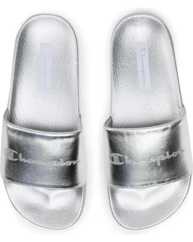 Tongs pour Femme CHAMPION CHANCLAS QUEENS SLIDE SILVER PLATEADO FLIP FLOPS S11562 GRIS