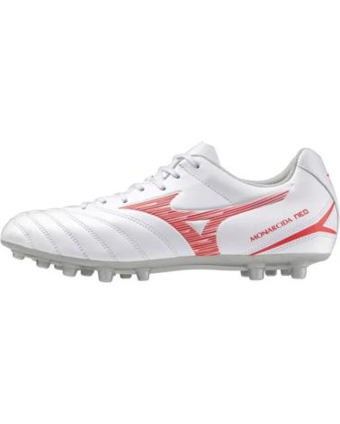 Deportivas-De-Hombre-MIZUNO-ZAPATILLAS-MONARCIDA-NEO-III-SELECT-AG-ROJO-GRIS-FUTB-BLANCO