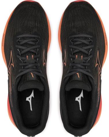 Deportivas de Hombre MIZUNO ZAPATILLAS WAVE REVOLT 3 NARANJA ROJO RUNNING J1GC2481 NEGRO