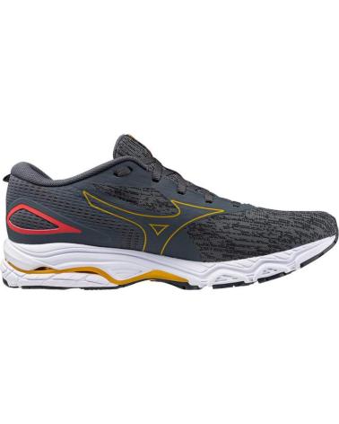Deportivas de Hombre MIZUNO ZAPATILLAS WAVE PRODIGY 5 NEGRO ROJO RUNNING J1GC2310-5 GRIS