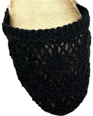 Sandálias de Mulher CALZADOMANIA SANDALIA ENCAJE METALIZADO NEGRO