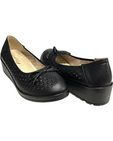 Sapatos de Mulher CALZADOMANIA BAILARINA FLEXIBLE CALADA NEGRO