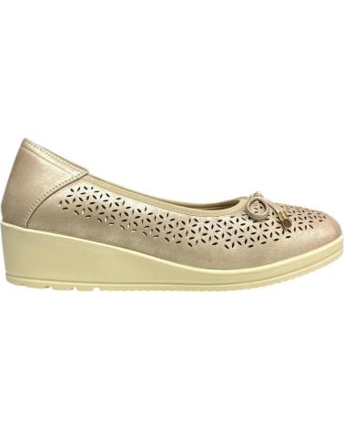Sapatos de Mulher CALZADOMANIA BAILARINA FLEXIBLE CALADA ORO