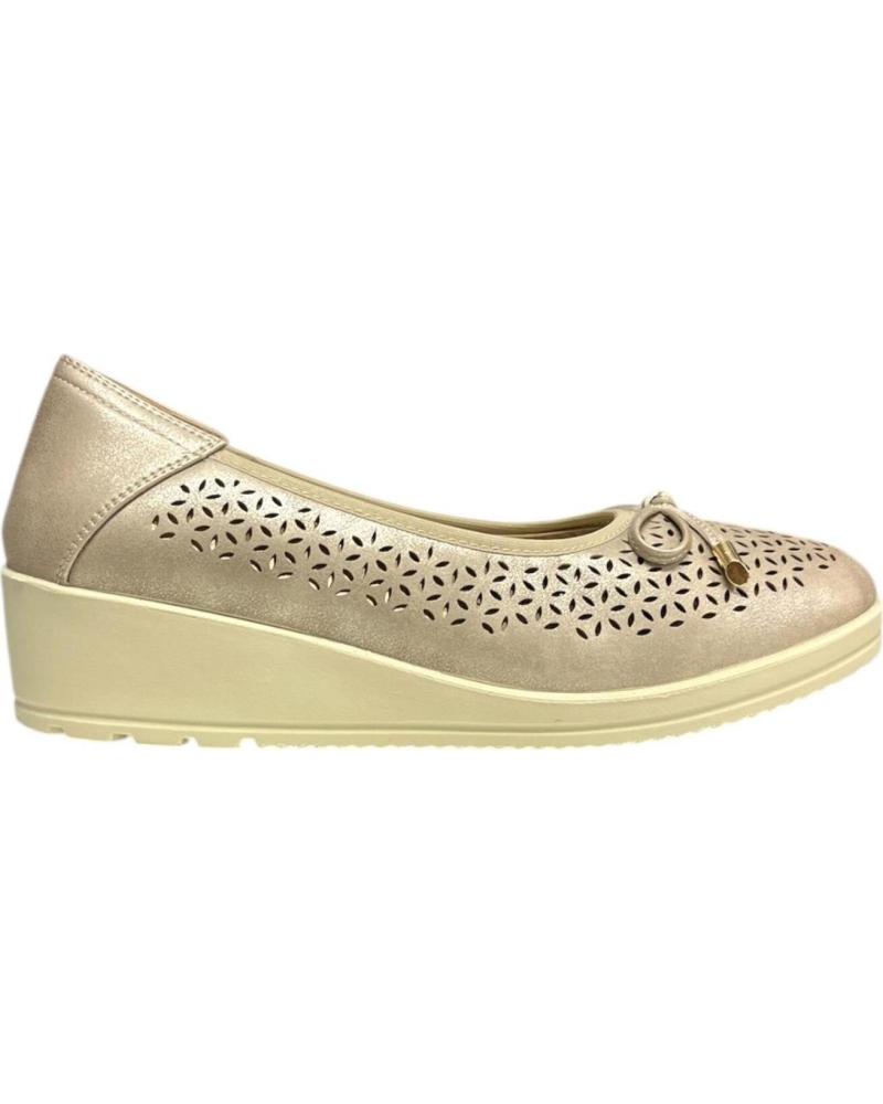 Sapatos de Mulher CALZADOMANIA BAILARINA FLEXIBLE CALADA ORO