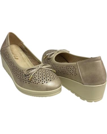 Sapatos de Mulher CALZADOMANIA BAILARINA FLEXIBLE CALADA ORO