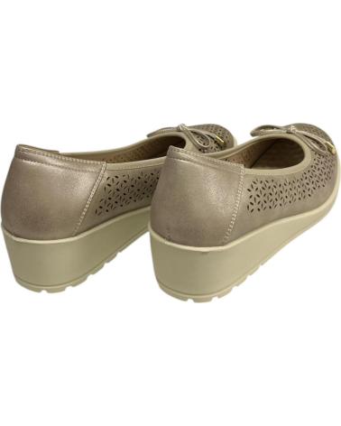 Sapatos de Mulher CALZADOMANIA BAILARINA FLEXIBLE CALADA ORO