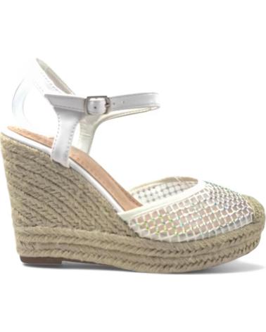 Sandálias de Mulher TIMBOS SANDALIA CUNA ESPARTO NOVIA 131175 BLANCO