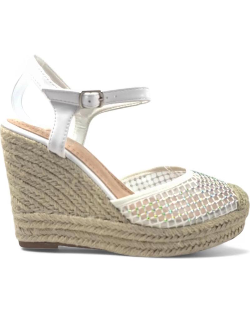 Sandálias de Mulher TIMBOS SANDALIA CUNA ESPARTO NOVIA 131175 BLANCO