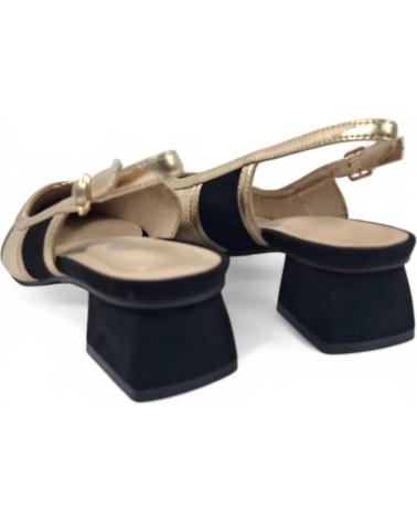 Bailarinas per Donna TIMBOS SANDALIA TACON DESTALONADO MUJER 131102 NEGRO