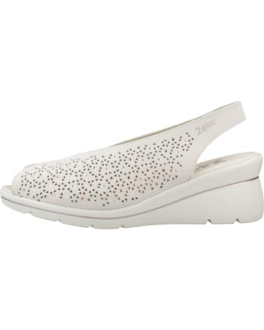 Sandálias de Mulher 24 HORAS SANDALIAS MUJER MODELO 26449 COLOR BEIS CREMA