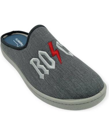 Man House slipers ROAL ZAPATILLA NEGRA PLUMAFLEX 12345 VARIOS COLORES