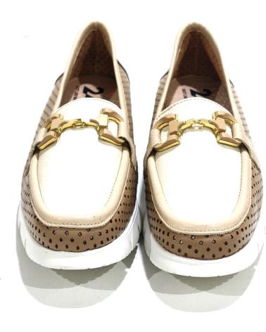 Halbschuhe für Damen 24 HORAS MOCASIN MUJER 24HRS 26429 MARRóN