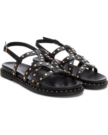CARMELA 162392 FLACHE SANDALE SCHWARZ MIT NIETEN NEGRO