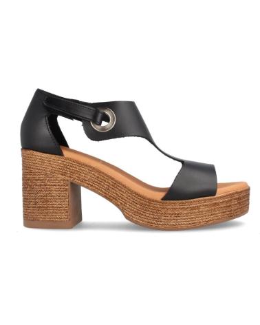 Sandali per Donna MARILA SANDALIAS PARA MUJER CON TACON Y PLATAFORMA EN PIEL BERLIN N NEGRO