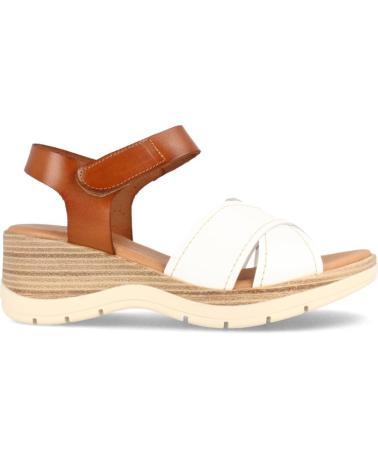 Sandali per Donna MARILA SANDALIA DE PIEL PARA MUJER CON CUNA MEDIA BELGRADO BLANCO