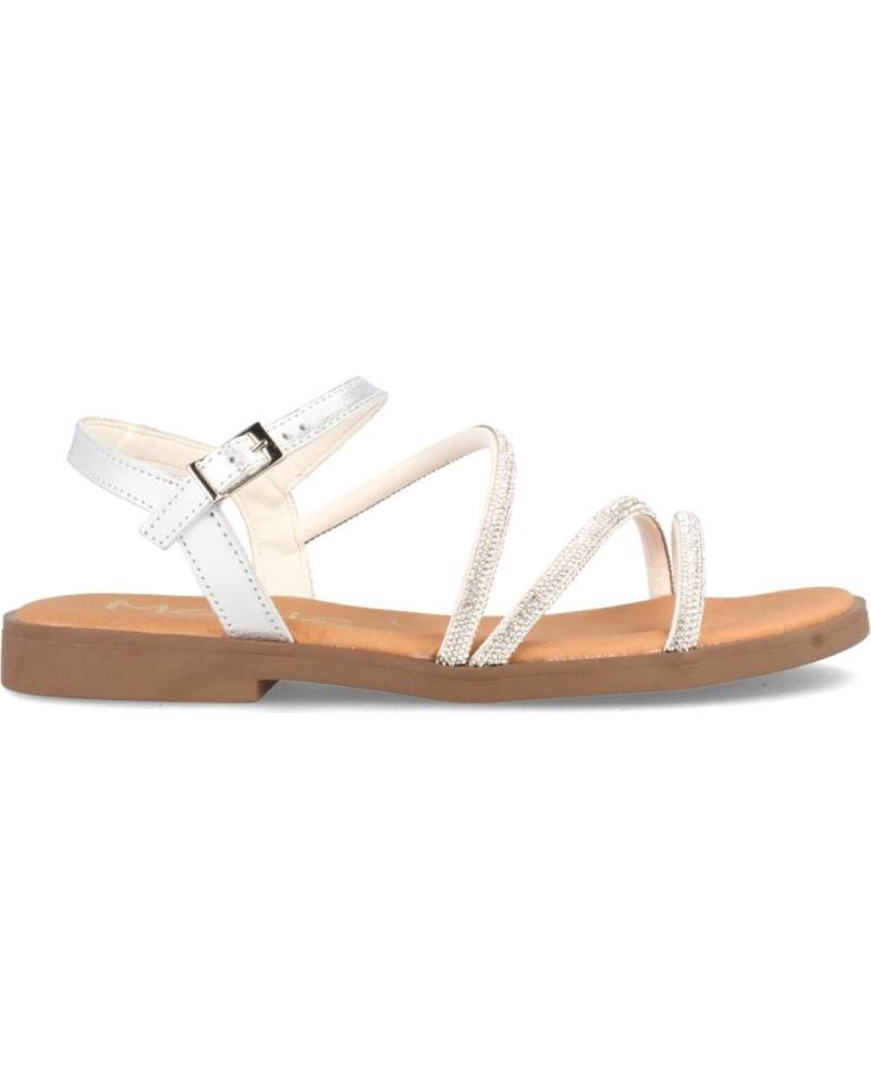 Sandali per Donna MARILA SANDALIA PLANA PARA MUJER BRADES BRILLANTE PLATA